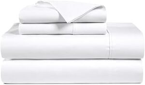 Bluemoon Homes King Size Egyptian Cotton Sheets,1000 Thread Count, 4Pc King Size Sheets Set, Smooth Sateen Weave King Sheets, 18" Deep Pocket, Ultra Luxury Sheet, King Sheet Set - White Sheets