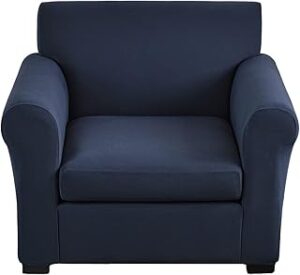 CRFATOP 2 Piece Chair Covers Stretch Sofa Covers Couch Slipcovers Washable Armchair Sofa Couch Slipcover Furniture Protector with Elastic Bottom for Living Room, S, D44