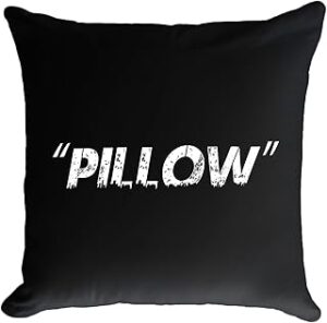 Off Black Inspired Pillow Quotation Decorative Throw Pillow Cover,Sneakerhead Decor, Cushion Case for Home Sofa Couch Decoration 18"×18"