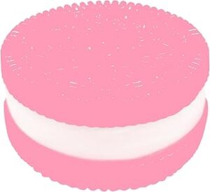 Biscuit Stress Relief Toy,Pinching Sandwich Simulation,Ultra-Soft Decompression Venting Toy Fun and Effective Stress Relief for All Ages Perfect for Home Office or Trave (Pink)