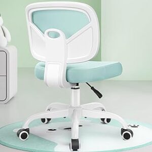 Primy Kids Desk Chair, Pink Study Chair for Boys Girls with Height Adjustable, Swivel Mesh Task Student Chairs for 4-12, Growing Teen Office Chair for Home/School/Office (Light Teal)