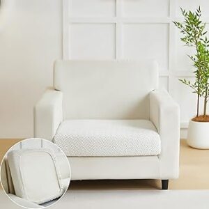Magic Sofa Covers Magic Sofa Couch Covers 2024 New Wear-Resistant Universal Sofa Cover Stretch for Sectional Slipcovers (Texture-Ivory White,Large Single Seat Cover)