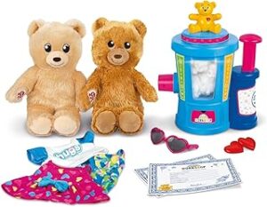 Casdon Build-A-Bear Workshop Toy Stuffing Station | At-Home Station for Kids Aged 3+ | Stuff, Dress & Cuddle Furry Friends | Toy Stuffing Station with Lights Included