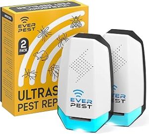 Ultrasonic Pest Repeller Control Plug in 2 Pack- Electronic Insect Defender - Roach Bed Bug Mouse Mosquito - Indoor Reject - for Cockroach Ants Mice Fly Rat Bedbug