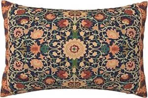 William Morris Vintage Floral Throw Pillow Cover Soft Decorative Throw Pillowcases Cushion Case for Home Decor Living Room Bed Couch Car 12x20 Inch