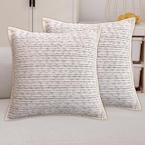 Home Brilliant Pillow Cover 2 Pack 18 x 18 Cushion Covers for Couch Sofa Armchair Decor Summer Holiday 45x45cm Square Boho Throw Pillow Cover, Blue